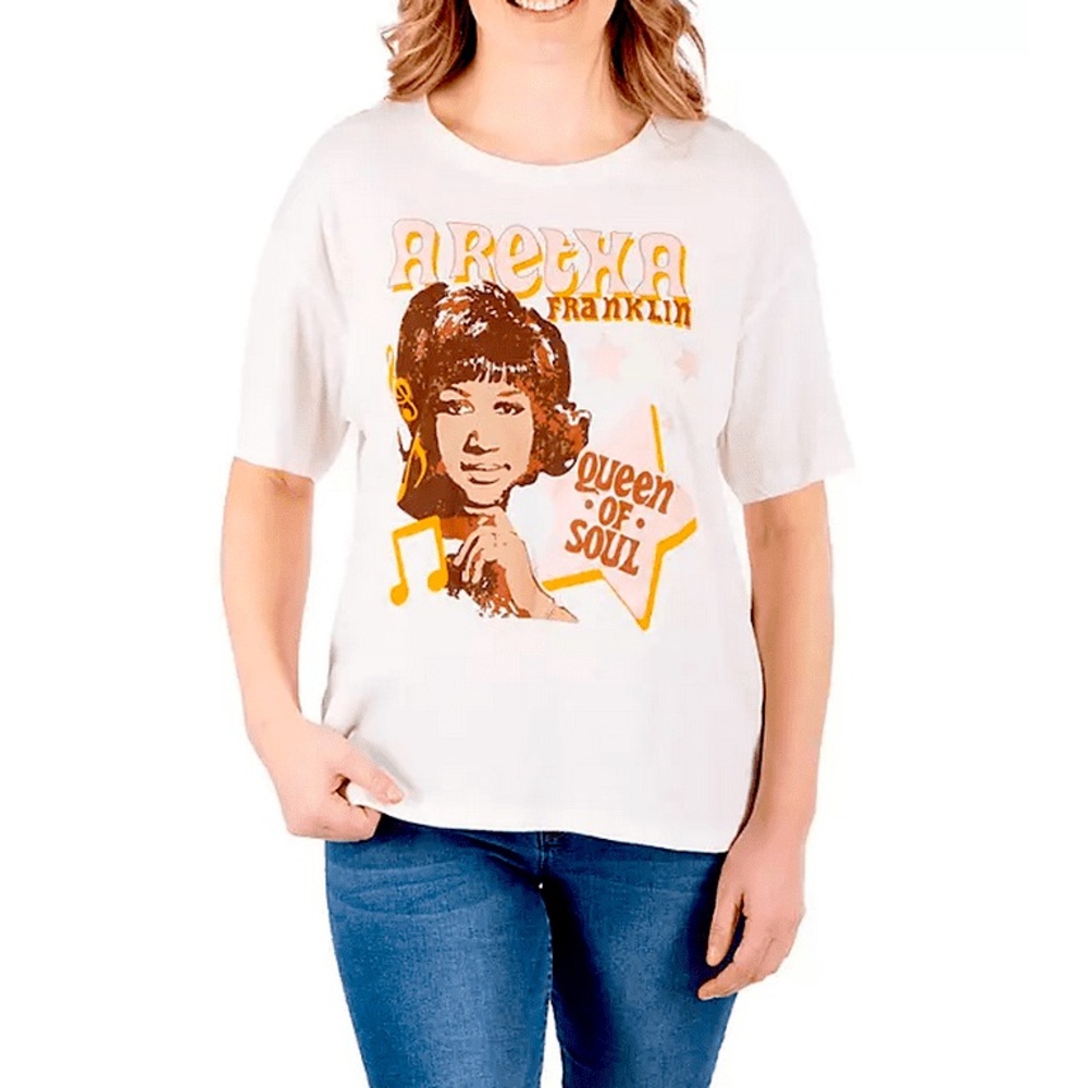 NWOT Aretha Franklin Licensed Band T-Shirt |Size Large